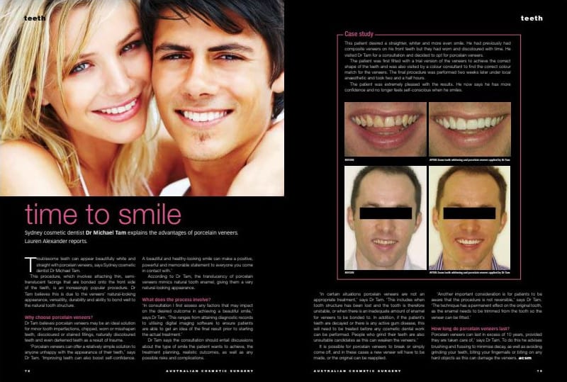Cosmetic beauty magazine article